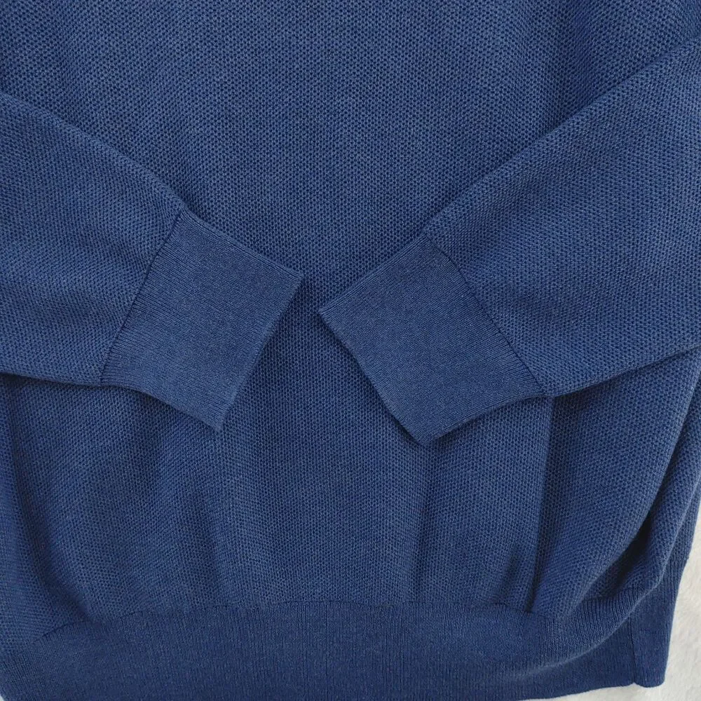 Polo Ralph Lauren Men's Classic 1/4 Zip Pullover Sweater Navy Heather Large